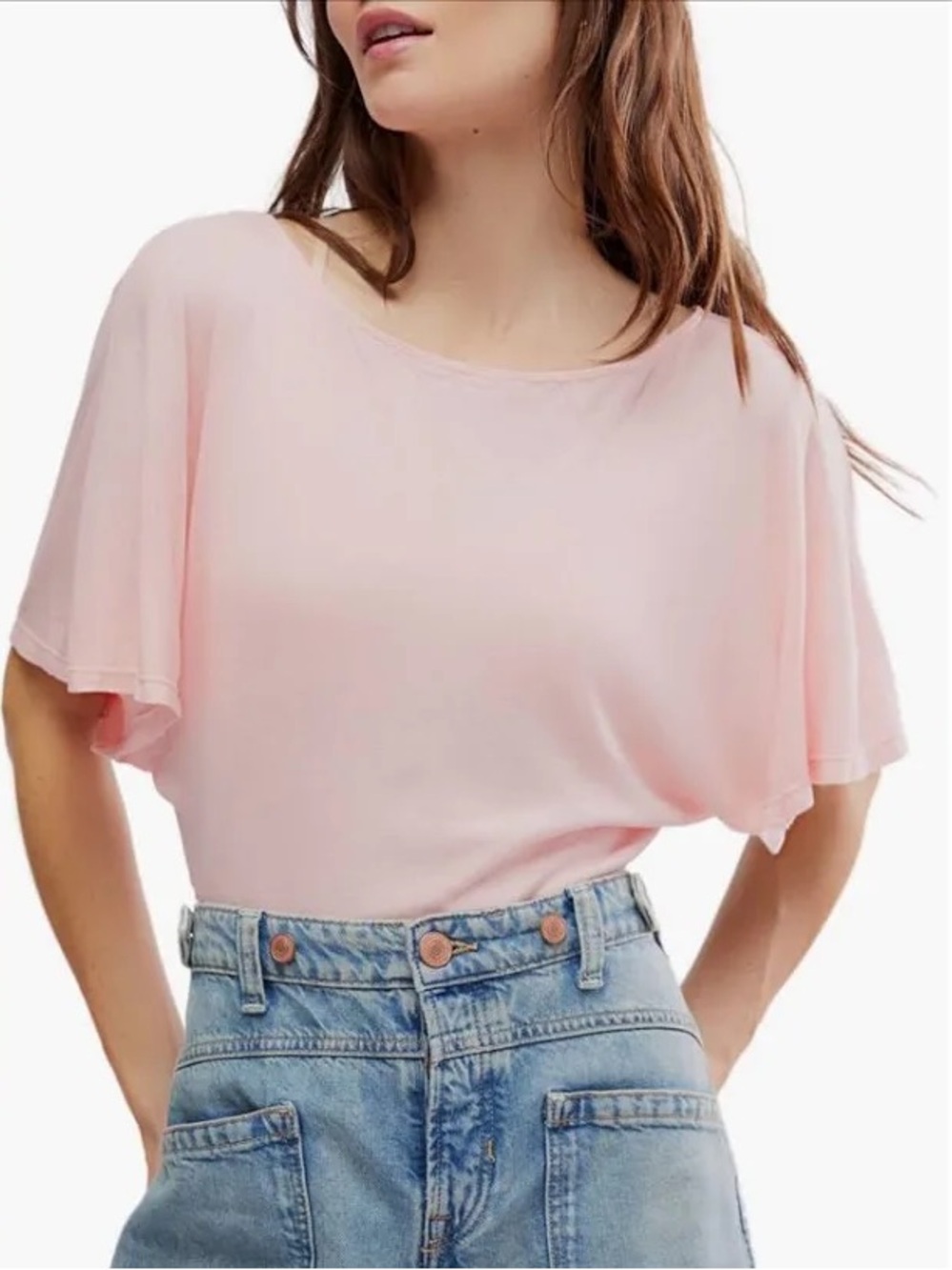 Free People| ‘Homebody Tee’ Relaxed Drapey Bodysuit